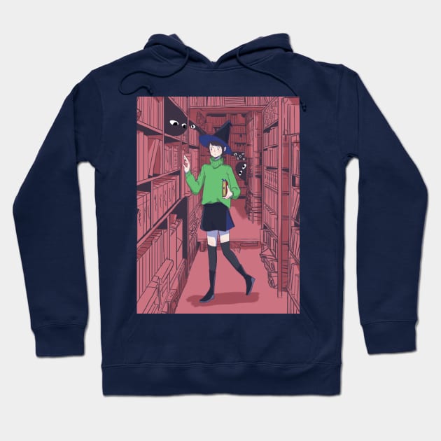 Enigma Library Hoodie by Wizn Art